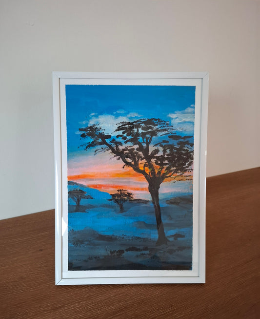 Morning Stone pine - Pin parasol au matin - ORIGINAL